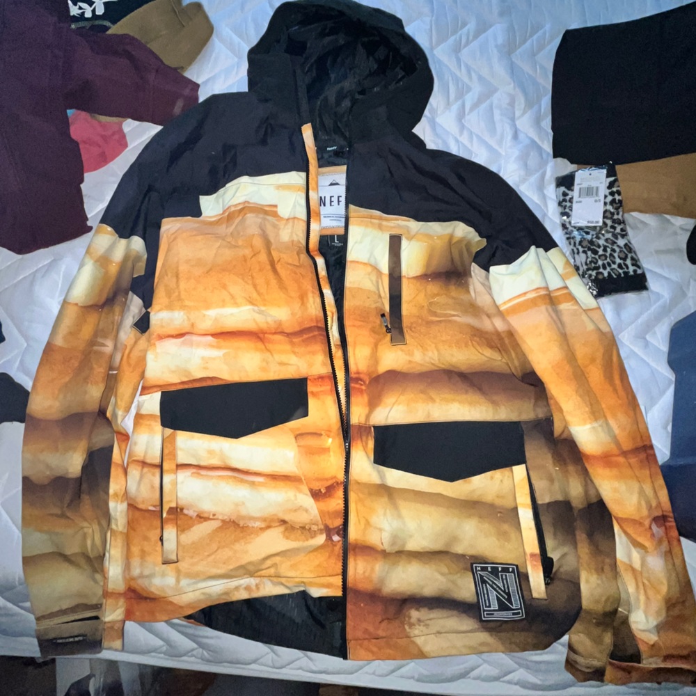 Neff Pancake Stack Snowboard Jacket- Large